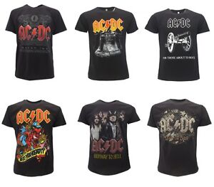 T-shirt Gruppo Rock AC DC maglia Rock or bust Hells Bells Black Ice ...