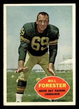 1960 Topps Bill Forester #58 Green Bay Packers EX/EX-MT Y7022