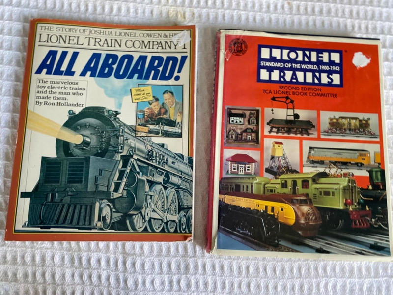 two lionel train books :STANDARD OF THE WORLD AND ALL ABOARD