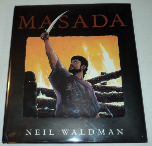 1998 1ST ED Illustrated MASADA - SIGNED by NEIL WALDMAN, Judaica Adolescent Hist - 第 1/6 張圖片