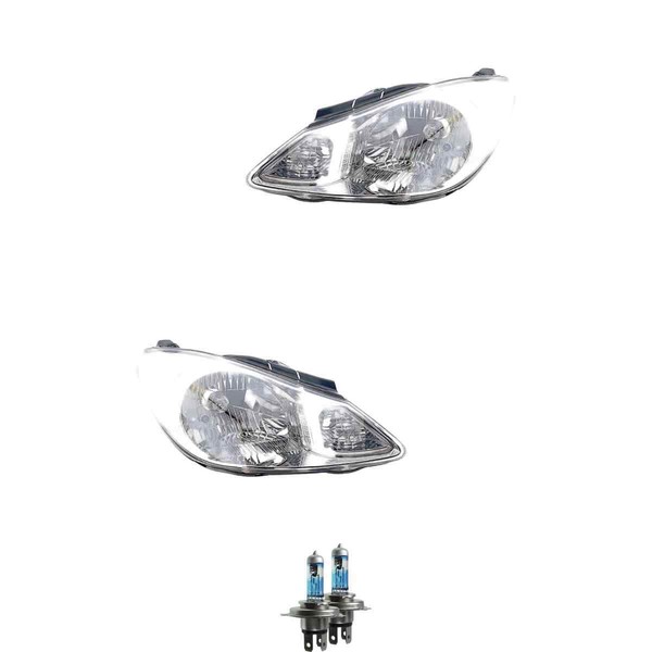 Halogen Scheinwerfer Frontscheinwerfer Set H4 FüR Hyundai I10 Inklusive Lampen-image