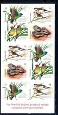 2018 Finches of Australia - Stamp Booklet SB604 (Philatelic Barcode)