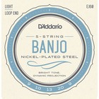 3 Sets D'Addario EJ60 5 String Banjo Nickel Wound Light Gauge Strings USA Made