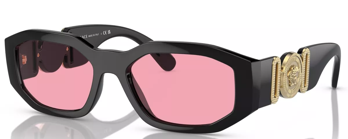 Versace Sunglasses VE4361 GB184 53mm Black Pink Lens eBay