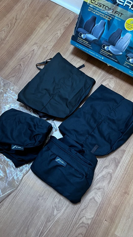 FIA SP801 NEGRO Protector de Asiento Semi Personalizado Cubierta de Asiento, Negro, Asientos Cubo Foto 2 de 4