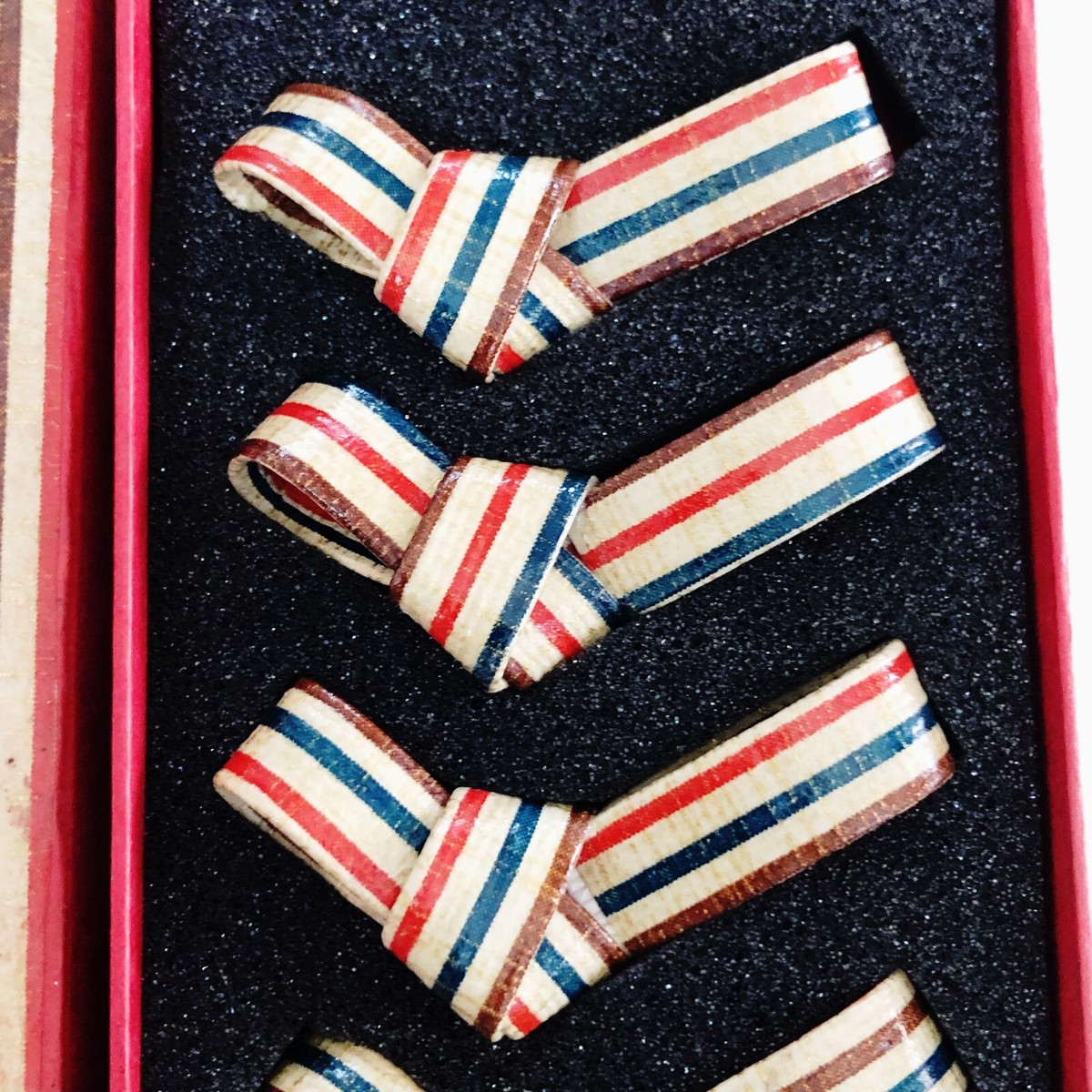 Japanese Chopstick Rest Set Holder 5P Hashioki Bow Tie