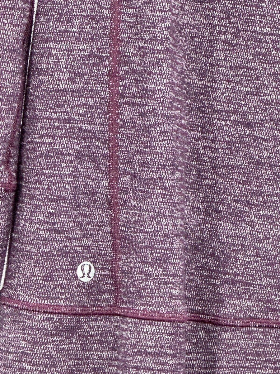 レアなルルレモンサイズ4 Lululemon Stride Jacket Mini Check Black Swan Heathered Plum