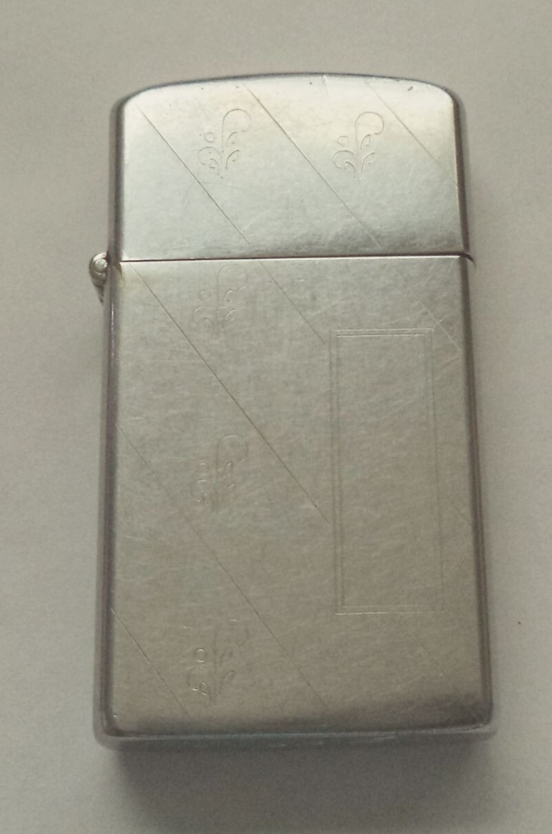 Zippo Slim Lighter 56-57 Original Cobra Head Insert * Rare * Hard