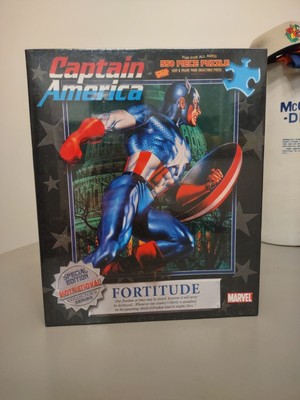 Marvel Captain America Fortitude Special Edition 550 Puzzle Factory Sealed