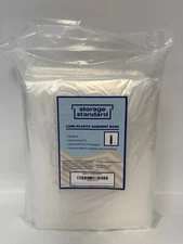 STORAGE STANDARD LPGB7260PC 60 PACK 72" PLASTIC GARMENT BAGS DRY CLEANING BAGS
