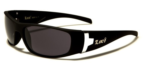 Locs Curve Around Oval Shape Men's Black Sunglasses - Picture 3 of 3