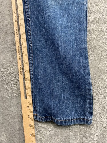 Levi's Jeans Boys 12R Blue 527 Bootcut Solid Medium Wash Denim Outdoors 26x26 - Picture 7 of 12
