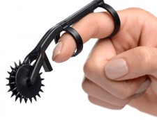 Master Series Thorn Black Bondage BDSM Finger Pinwheel Tickler by XR Brands