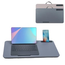 Lap Desk Portable Laptop Desk Fits Up to 16  Laptops with Tablet Slot Built-i...