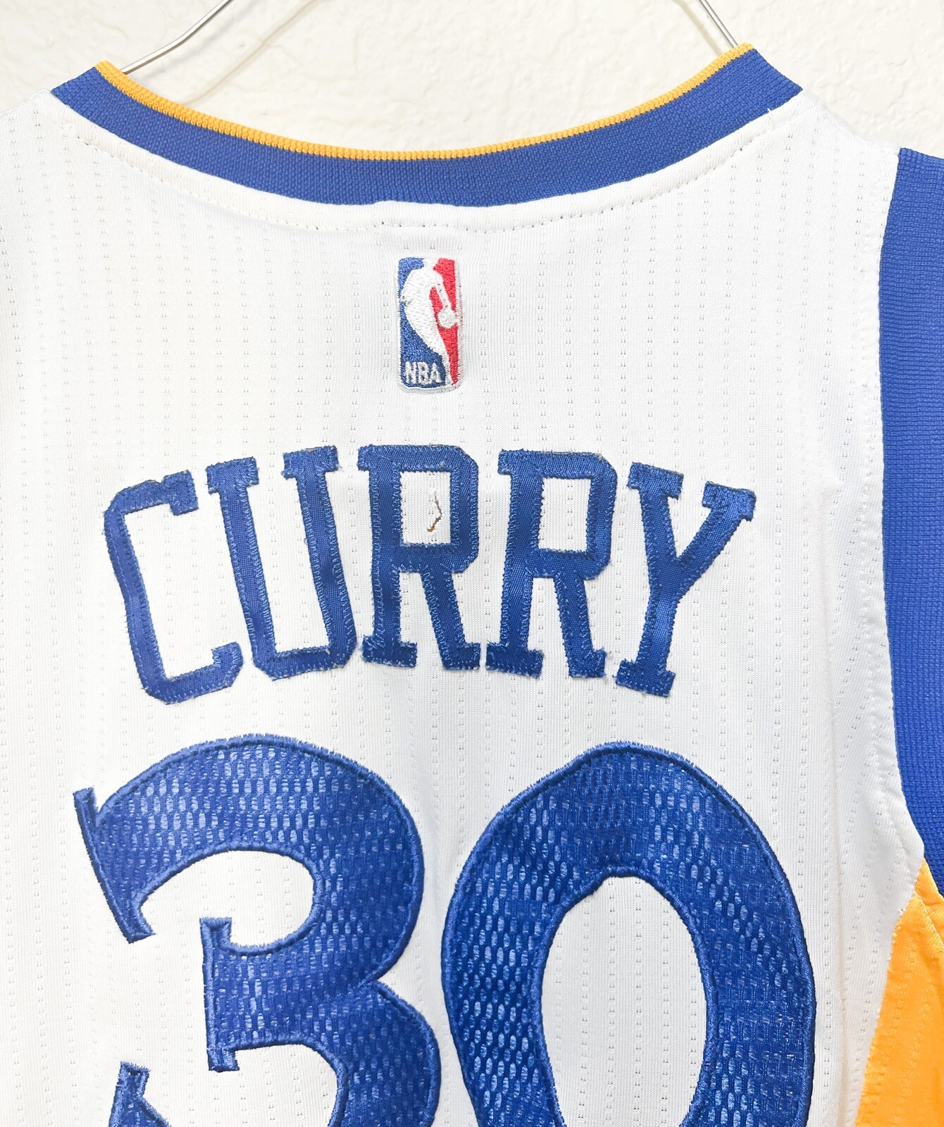 Adidas Golden State Warriors Stephen Curry 30 NBA Jersey Youth L White