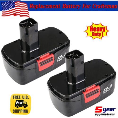 2 Pack 19.2 Volt Battery for Craftsman C3 11375 130279005 Cordless Drill