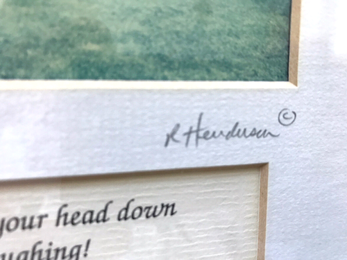 Celtic Bilderrahmen Foto Irland Rick Henderson signiert "The Gallery" Golf 10x13 - Bild 3 von 6