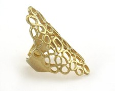 Adjustable Ring 46mm Raw brass 18mm 8US inner size 3291 ring21