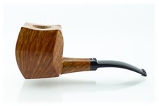 Pipa BALDO BALDI Corona 4 Bent Panel Free Form radica liscia Handmade Italy