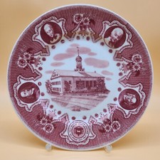 LAMBERTON SCAMMELL Moravian Church Historical Plate Made in America Bethlehem