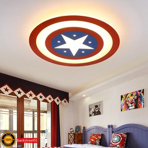 Acrylic Captain America Ceiling Light Lamp Hero Led Lighting For