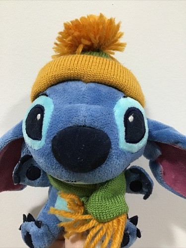 Disney Store Exclusive Lilo Stitch Winter Snuggle 5 Plush Hat Scarf Big Head Ebay