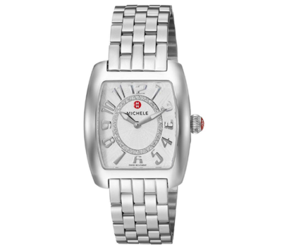 New Michele Urban Mini Diamond Dial Steel MWW02A000585 29mm Ladies