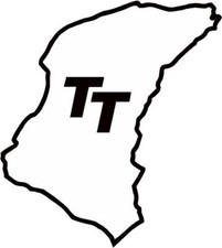 ISLE OF MAN TT TRACK LAYOUT VINYL DECAL - WINDOW CAR RACE MOTORCYCLE CHOOSE SIZE