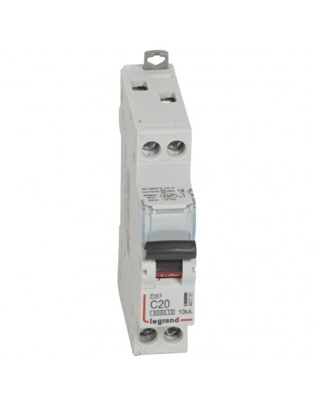 Disjoncteur DX3 Legrand 407701 tableau électrique monophasé courbe C 20A