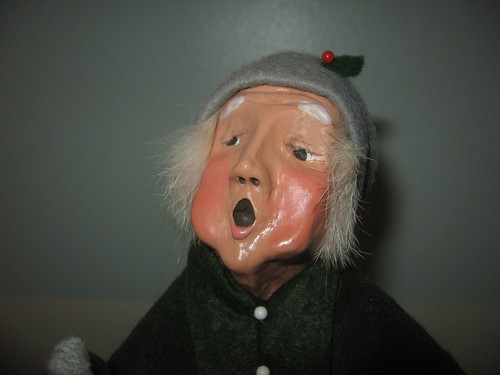 Byers' Choice Carolers 1991 Man with Sheet Music Figure Handmade 13" Tall - Picture 2 of 6