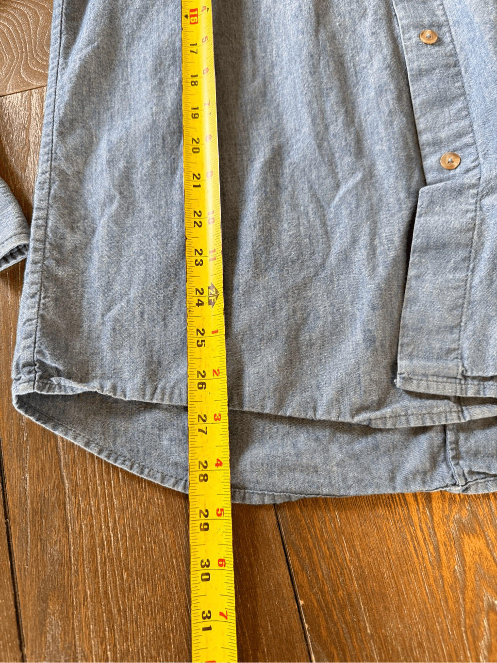 Solid & Striped Oversized Chambray Button Down Sh… - image 9