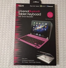 Tzumi Universal Bluetooth Tablet Keyboard with "Smart Brackets" iPad Mini size
