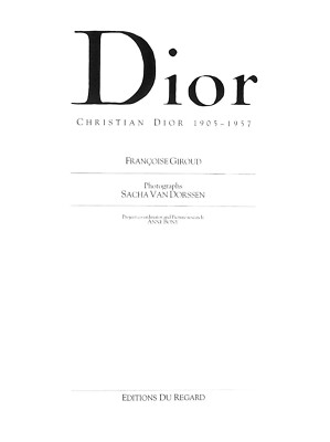 洋書 Dior Christian Dior 1905-1957 Dior: Christian Dior 1905-1957