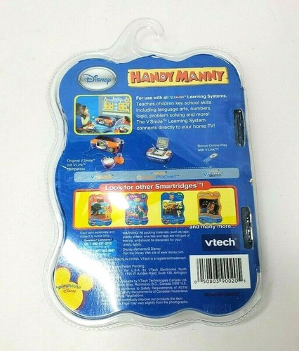 Vtech V. Smile Disney Handy Manny Smartridge Game Ages 3-5 Years - Picture 2 of 4