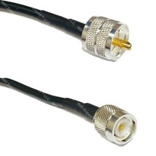 RFC195 Silver PL259 UHF Male to TNC MALE Coax RF Cable USA Lot