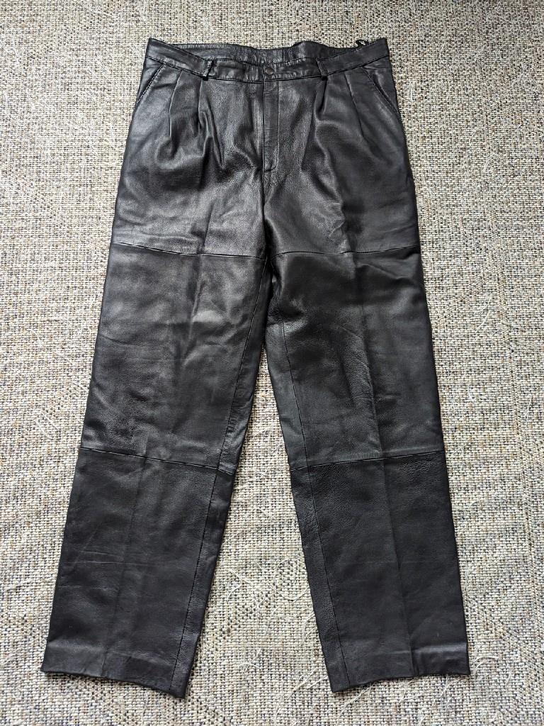 vintage 1990s leather pants BAGGY loose 36x34 pants HIP HOP vintage 1990s leather pants BAGGY loose 36x34 pants HIP HOP