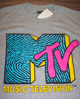 VINTAGE STYLE MTV Music Television T-Shirt 2XL XXL MENS NEW w/ TAG