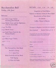 THE WHO Concert Programme / Menu Card - Sussex University 1967 10"x8" reprint