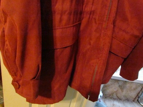 LONDON FOG womens hooded jacket, maroon in color, size XL reg. Removable liner - Afbeelding 7 van 7