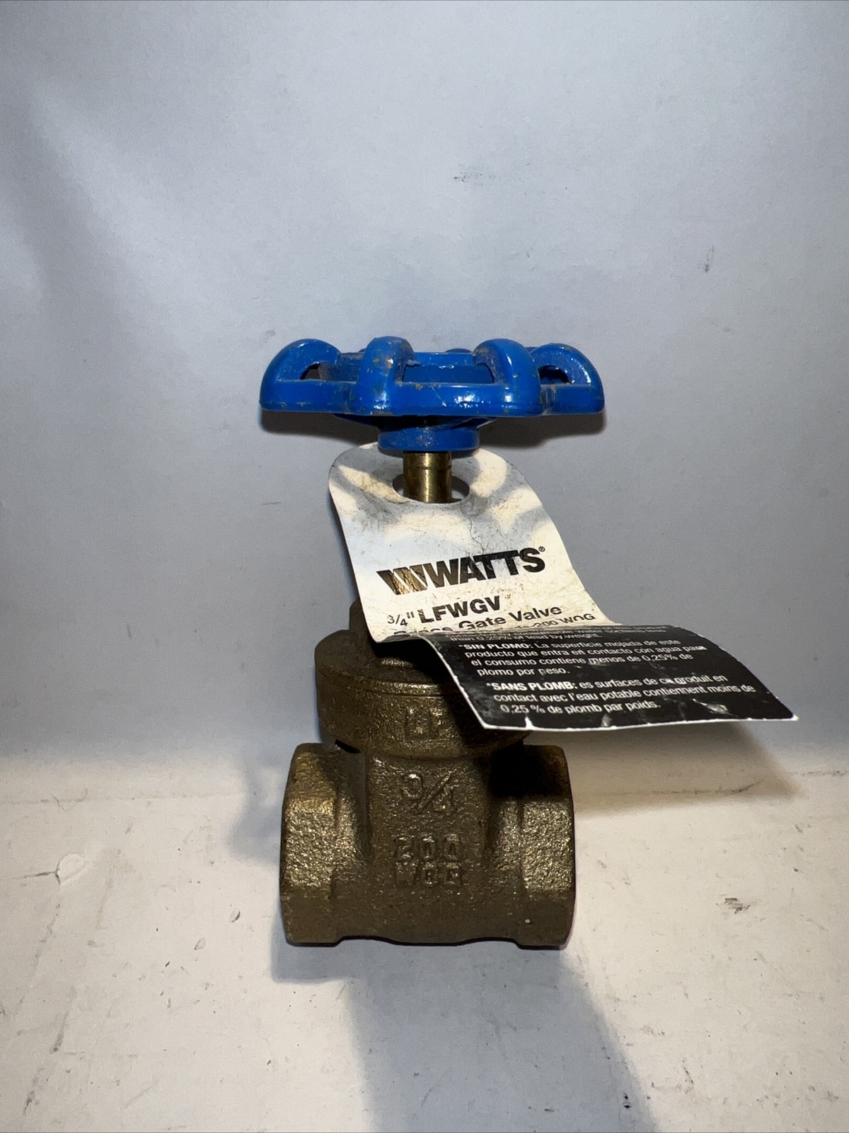 WATTS Brass GATE VALVE 3/4"—LFWGV