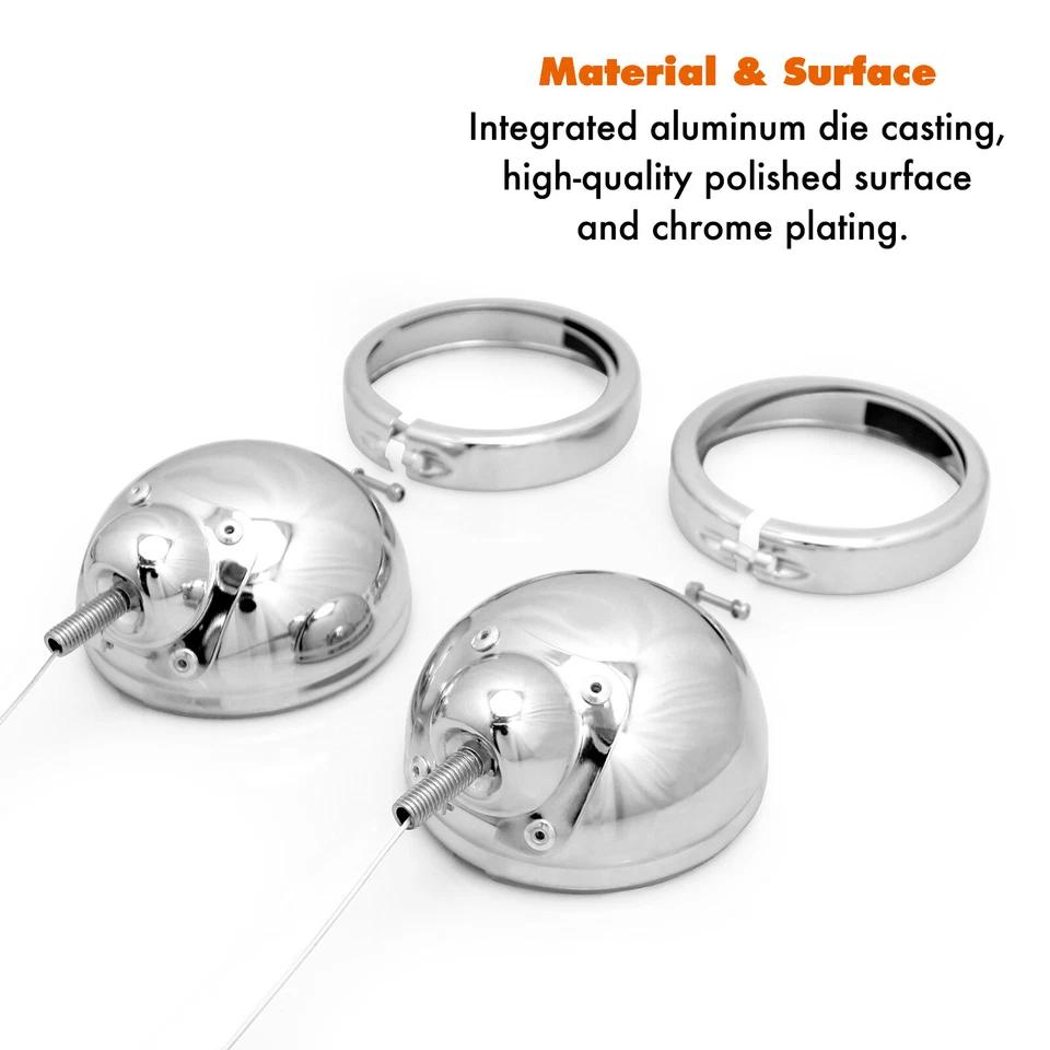 4.5'' Passing Fog light housing Bracket mounting for harley Electra Road Glide - Image 4 of 4