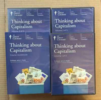 THE GREAT COURSES THINKING ABOUT CAPITALISM 18 CD's 1-3 VOLUME SET w/ Guide Book