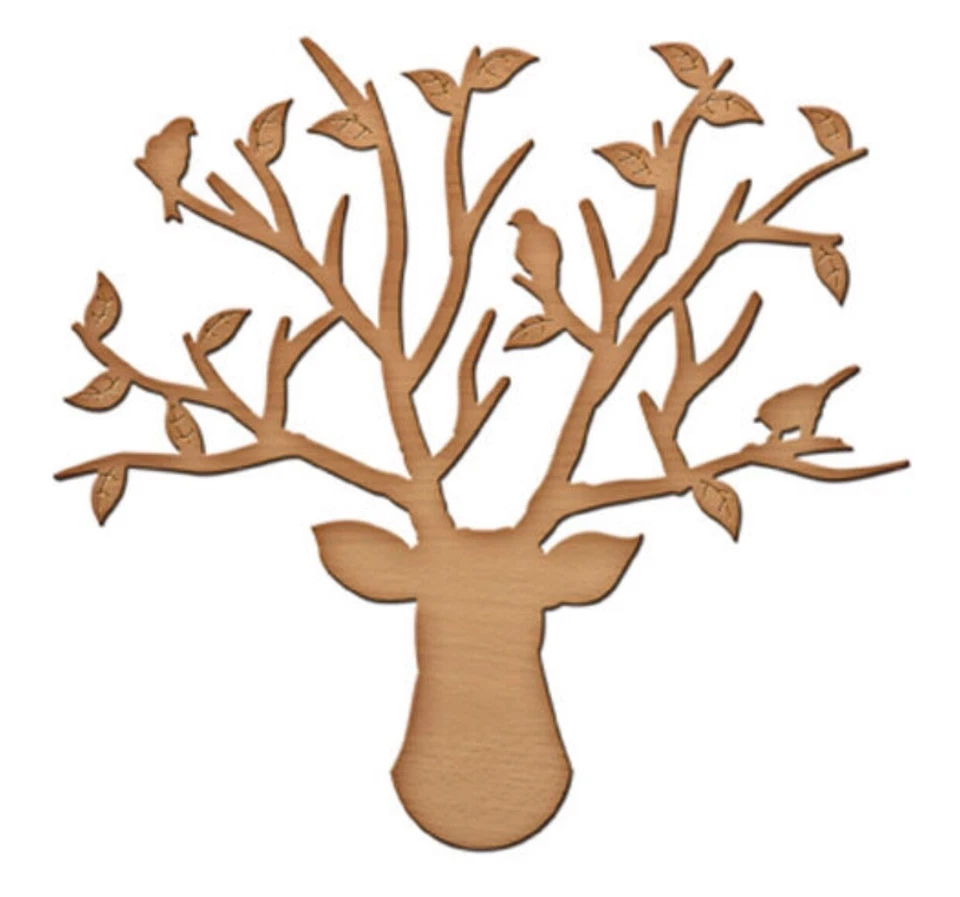 Spellbinders IN-016 In'spire cuerno de ciervo • soporte para pájaros • temporada de vacaciones de Navidad Foto 2 de 4