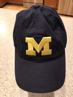  Adidas Youth Cap Hat NCAA Michigan One Size Fits Most Strapback 