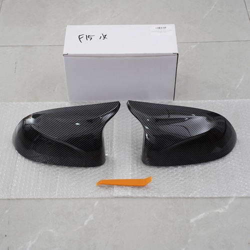 For BMW X5 F15 X4 F26 X3 F25 28i 35i 2014~18 Carbon Fiber Side Mirror Cover Caps - Picture 7 of 14