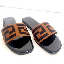 Womens Flats Sandals Designer Monogram Slides Summer Comfy Slip On Mules Size