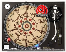 Zebra Jump - 7"-12" DJ slipmat for LP turntable record player 