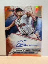 2025 Bowman’s Best#B25-SS Spencer Schwellenbach Rookie Auto Orange Refractor /25
