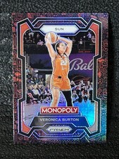 2024 Panini WNBA Monopoly Prizm Basketball Veronica Burton #1 Red Icons Sun -E1