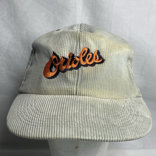Cappello da baseball vintage Baltimore Orioles velluto a coste berretto snapback qualità Esskay MLB - Foto 3 di 14